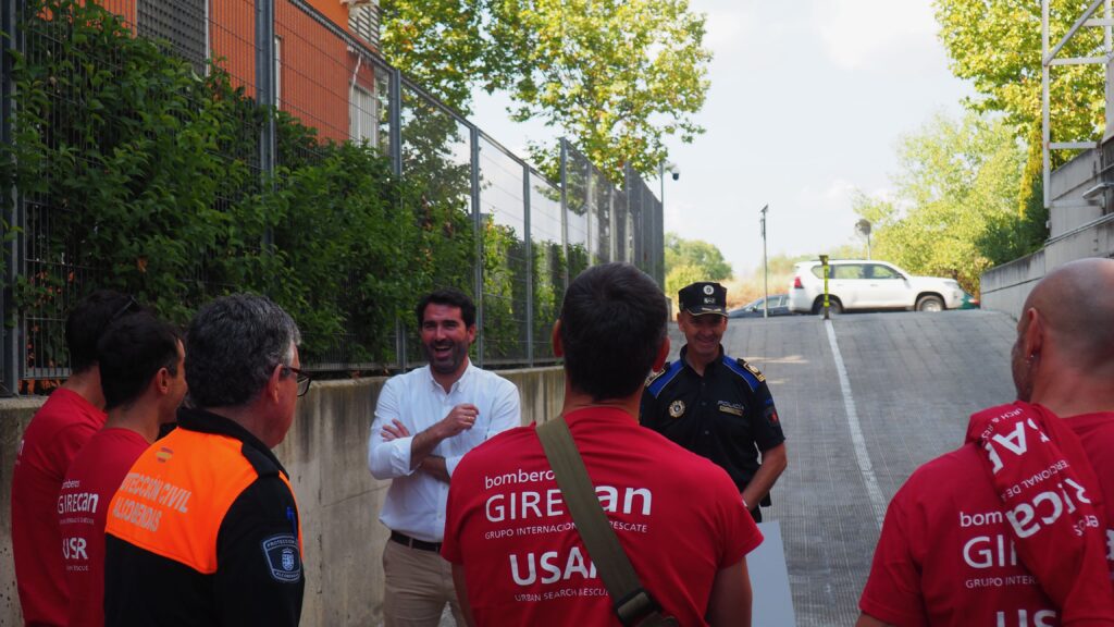 visita de Concejal Delegado de Seguridad, Protección civil, Emergencias y Movilidad D. Carlos Rodrigo Medina y del Jefe de La Policia Local de Alcobendas D. Antonio Pardo